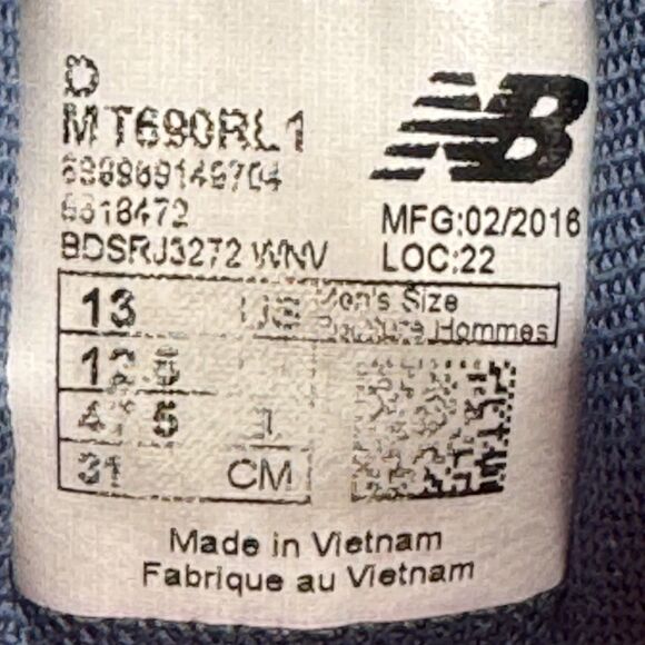 New Balance 690v1 All Terrain Shoes Mens Size 13 Trail Hiking Running MT690RL1 - Picture 9 of 10